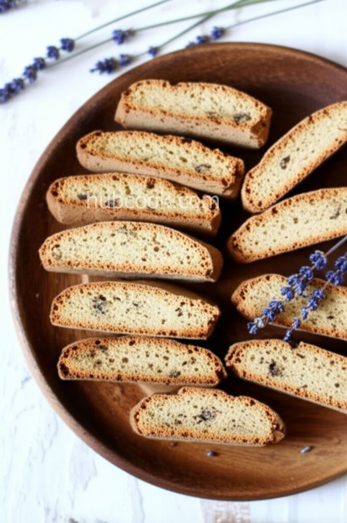 Buckwheat Lavender Biscotti