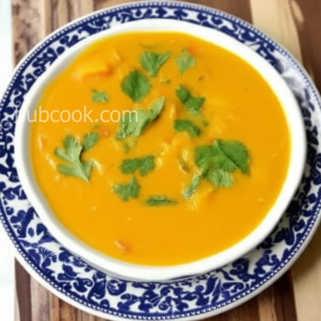 Green Curry, Pumpkin, and Coriander Soup