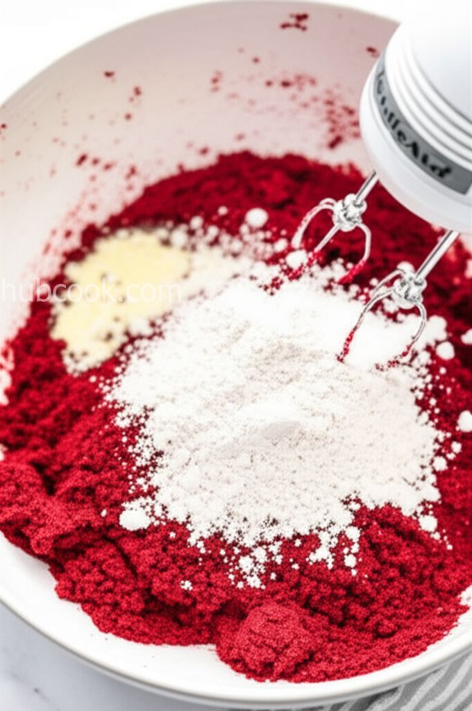 Red Velvet Snowflake Cookies