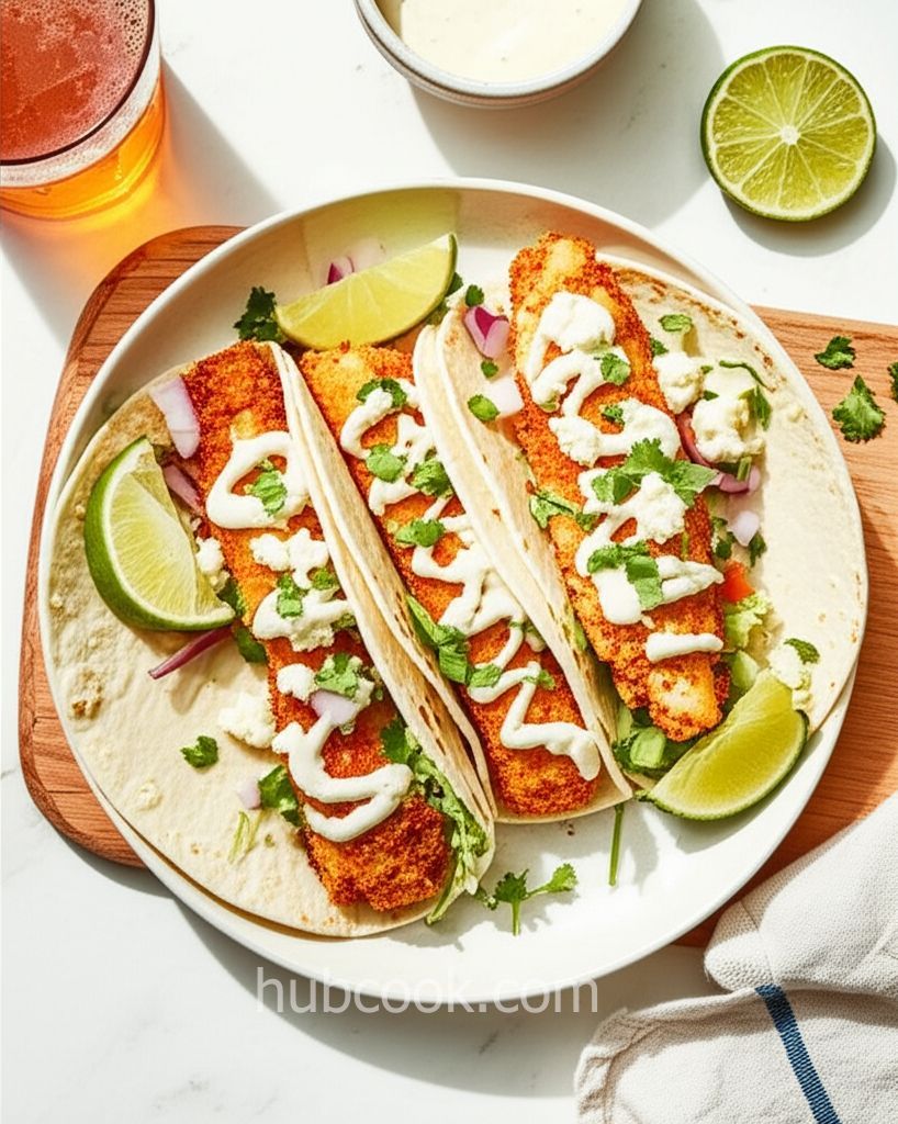 Chipotle Lime Cod Fish Tacos