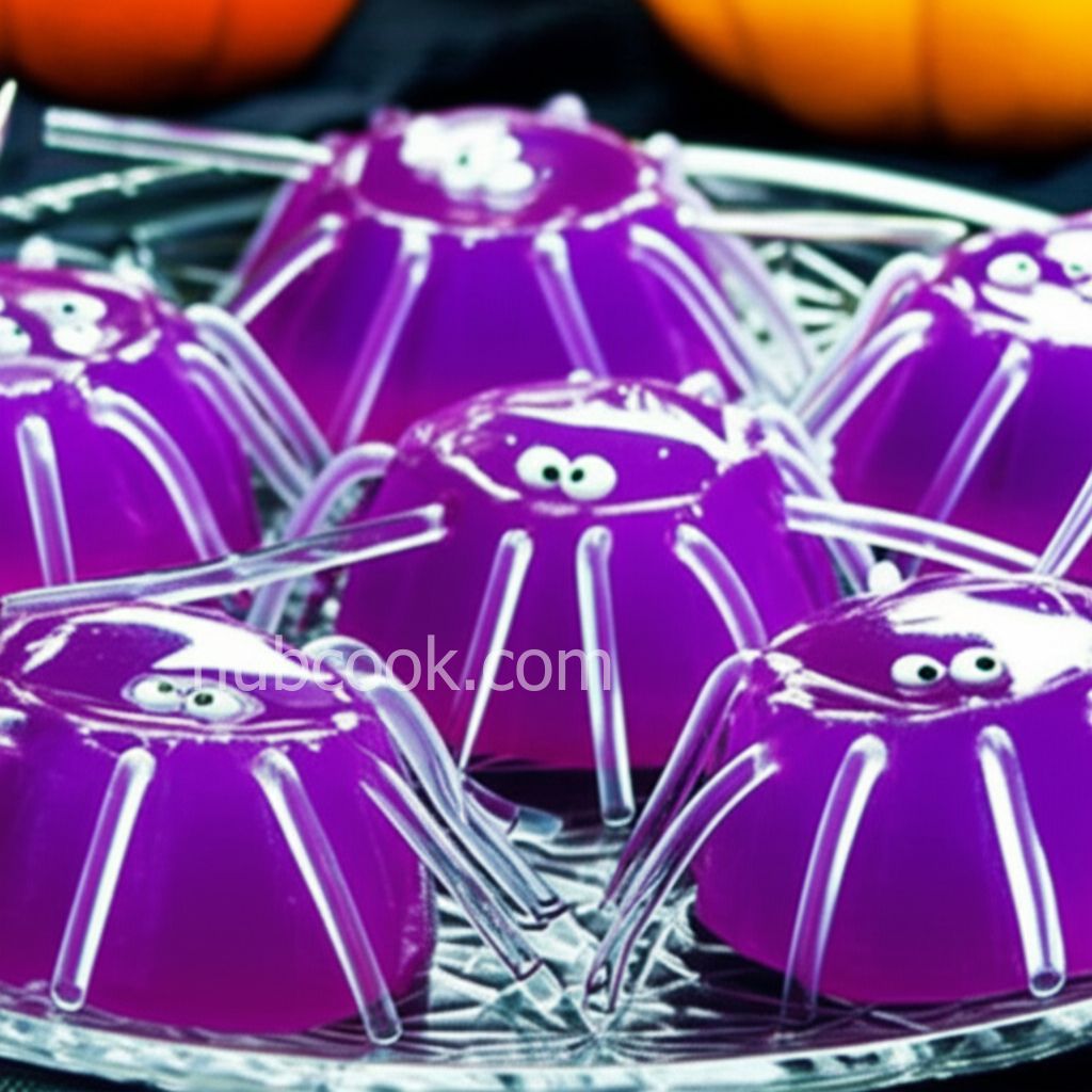 Halloween Jell-O Spiders