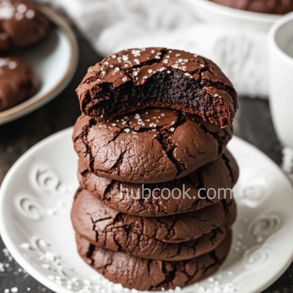 Flourless Triple Chocolate Cookies
